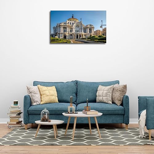 Miniatura 4 de Palacio Bellas Artes - Cuadros para decoración de pared, lienzo de México, arte de pared, póster de paisaje para sala de estar, dormitorio, oficina,