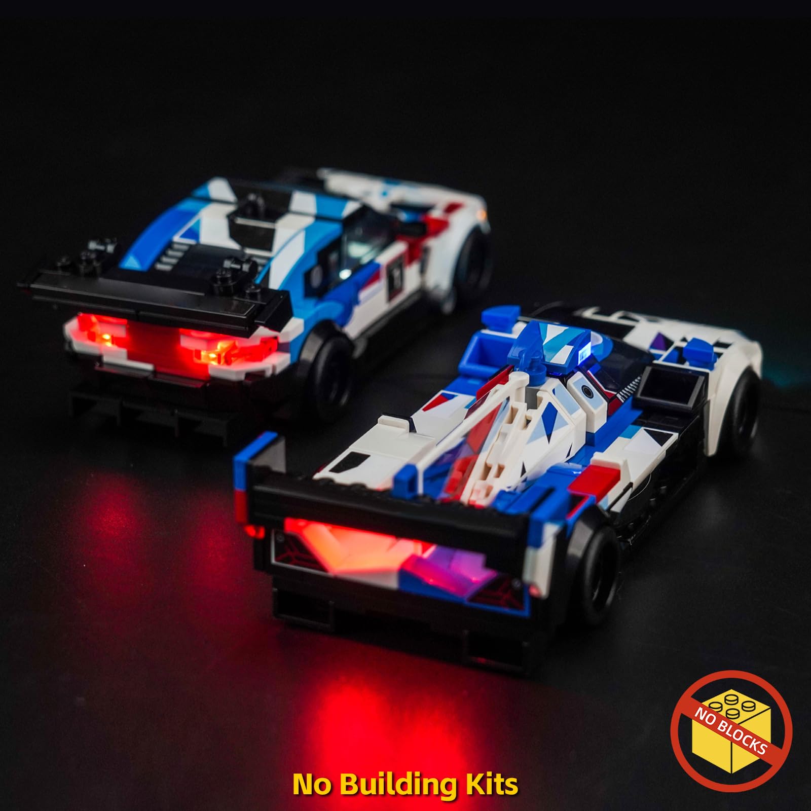 Juego de luces LED para Lego Speed Champions y coches de carreras BMW M4 GT3 y M Hybrid V8, iluminación decorativa para Lego 76922 — view 2