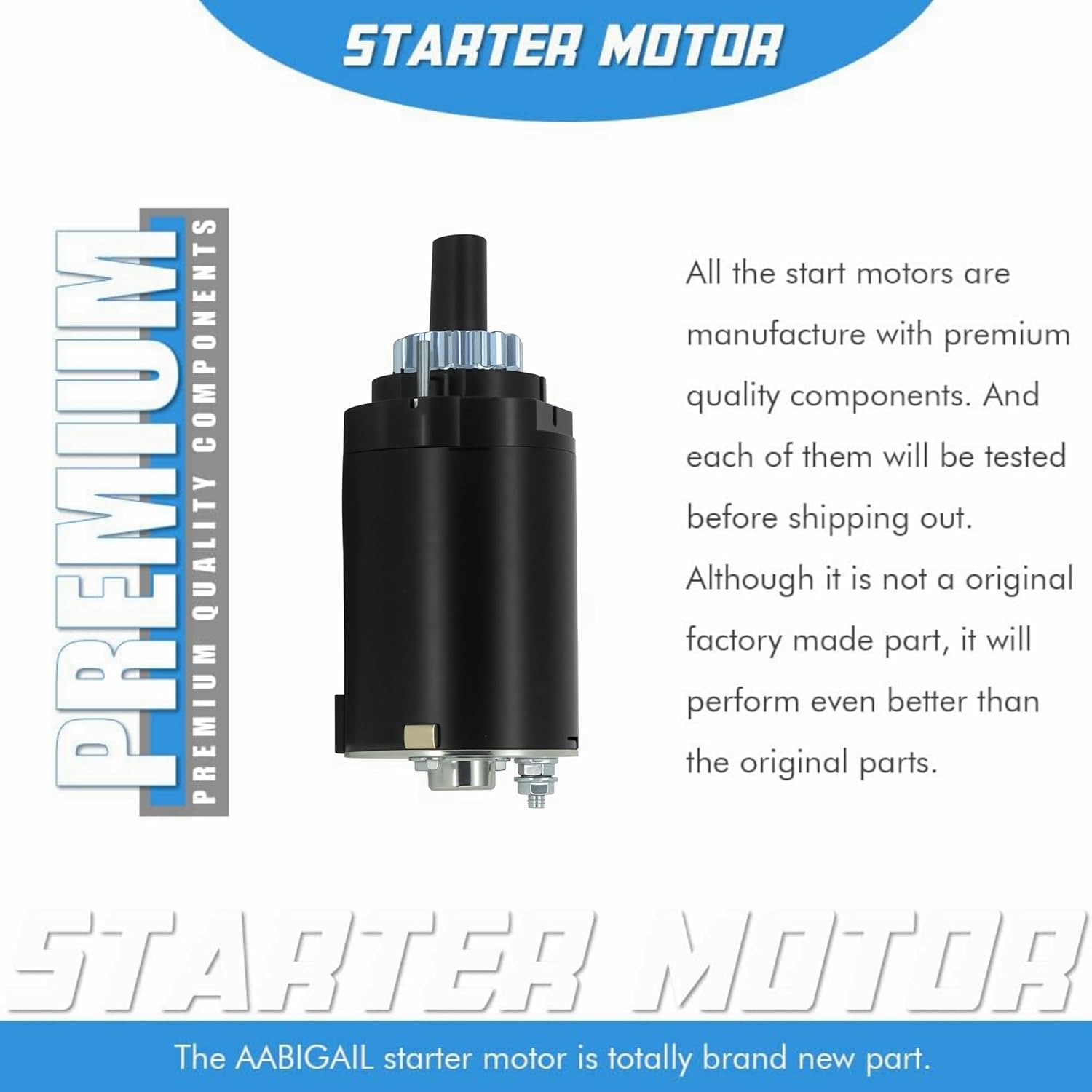 Starter Motor Replacement Kohler Courage Single Sv620 Sv610 Sv600 Sv590 Toro Tractor LX420 LX425 LX460 LX465 18 19 20 21 HP,Johnson Electric 2009801 2009805 2009806 2009808