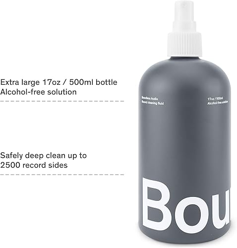 Miniatura 8 de Boundless Audio Solución de limpieza de discos  Líquido limpiador de discos de vinilo de 6.75 onzas, paño limpiador de vinilo y protector de