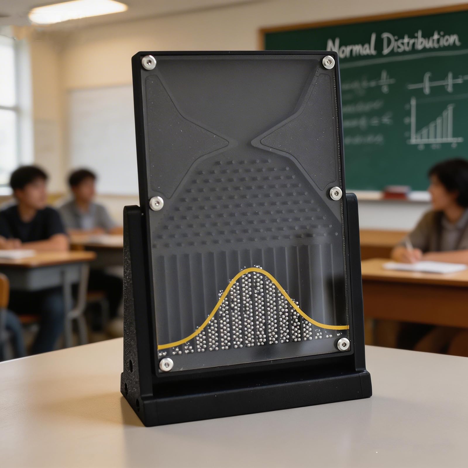 Galton Board, Probability Demonstration Model With Bell Curve Dalton Board Normal Distribution Mathematical Model Physics Lab Teaching Tool for Educators and Students