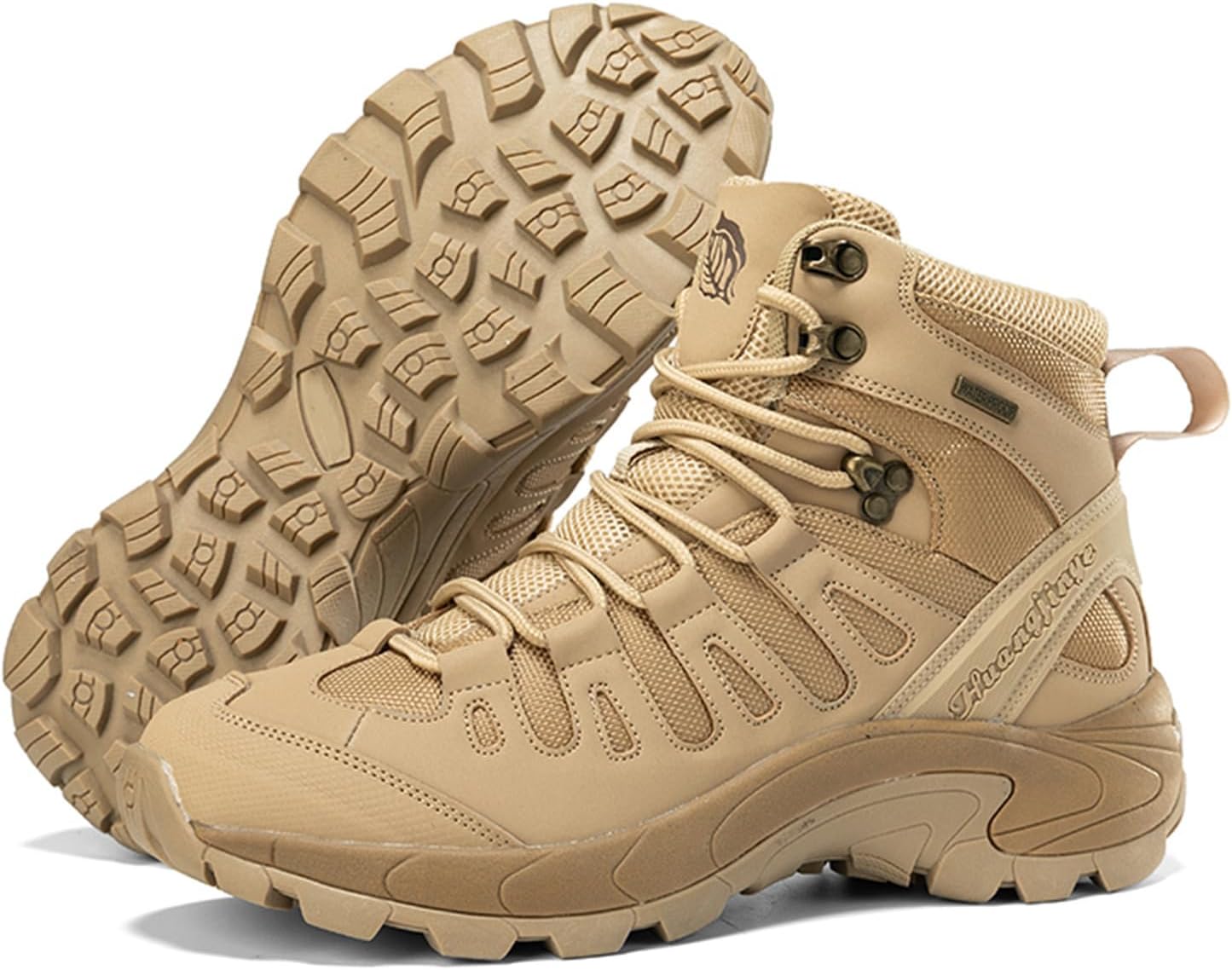 JiuQing Men's Hiking Shoes Tactical Military Work Boots Lace-Up Non-Slip Outdoor Backpacking Climbing Shoes