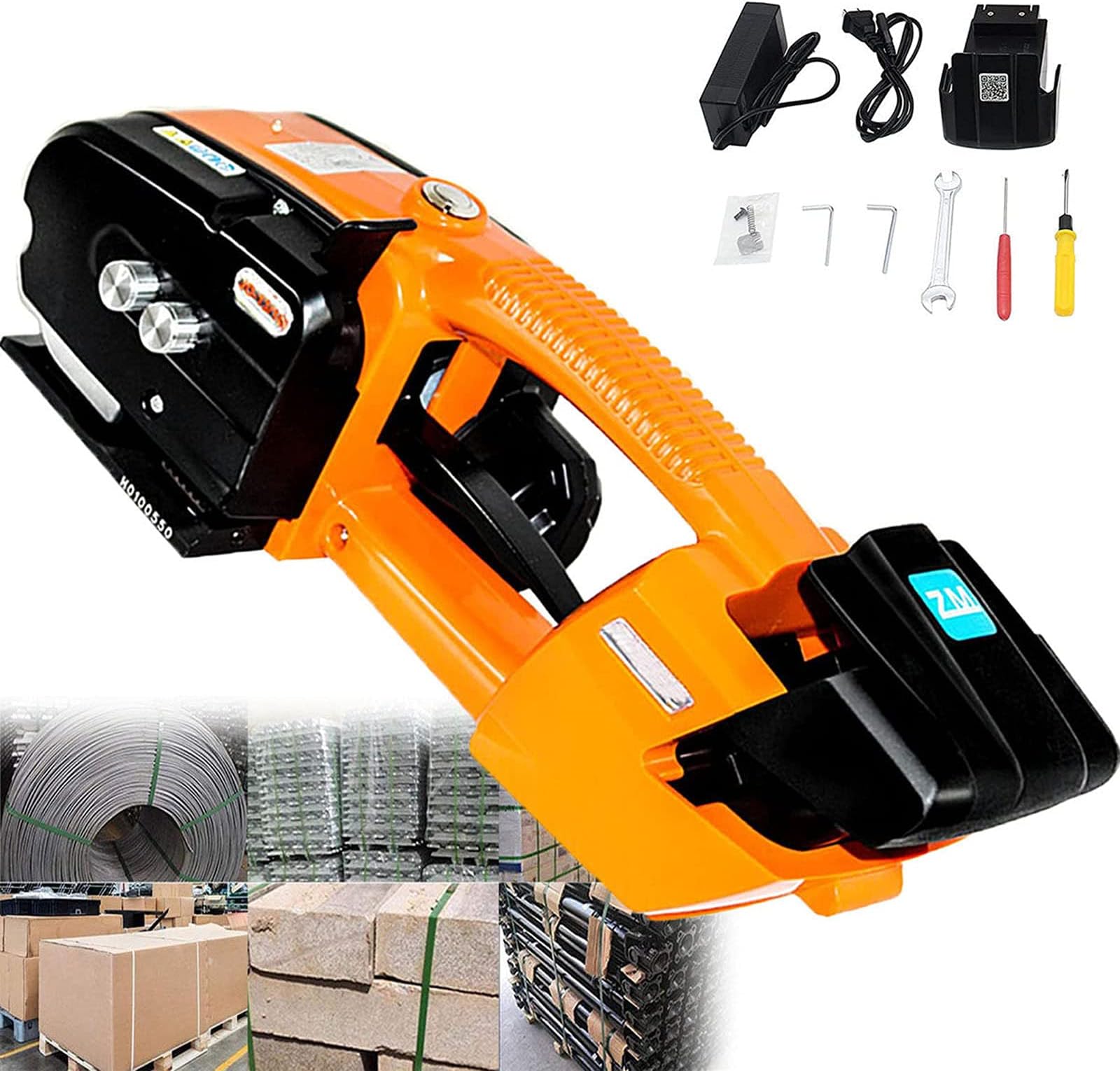 Strapping Machine, Electric Welding Strapping Machine, for Pp/Pet, Rechargeable Battery Powered Automatic Hot Melt Strapping Tool