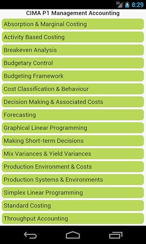 CIMA P1 Management Accounting