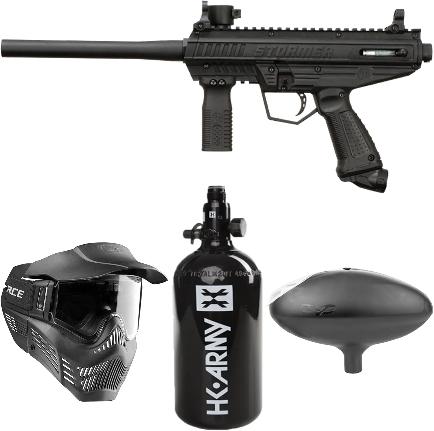 Tippmann Stormer Basic HPA Paintball Marker Beginner Starter Paintball Package