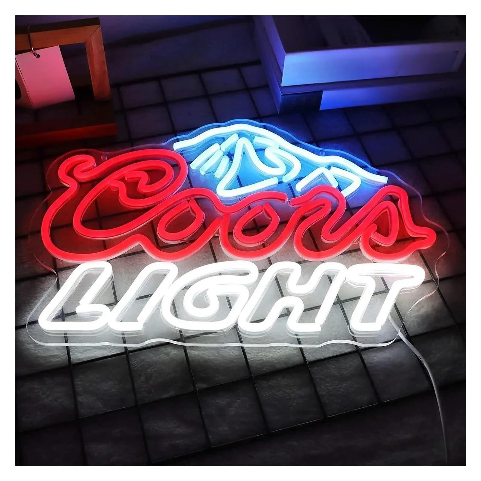 letrero de luz de neón "Coor Light" para letrero de neón con alimentación por para USB regulable colorido para pared del hogar para fiesta