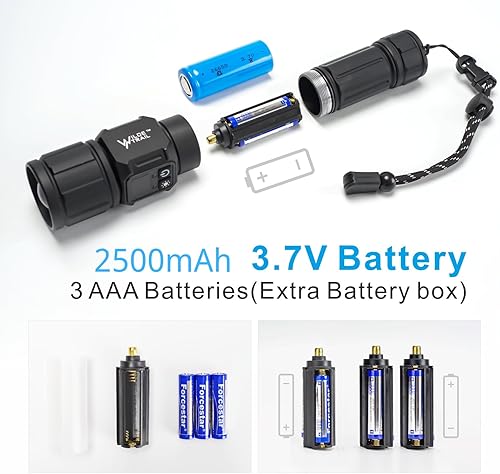 Miniatura 2 de Linterna táctica recargable brillante potente, linternas de 20000 lm, 9 modos, linterna LED, zoomable, IPX4 impermeable, base magnética para