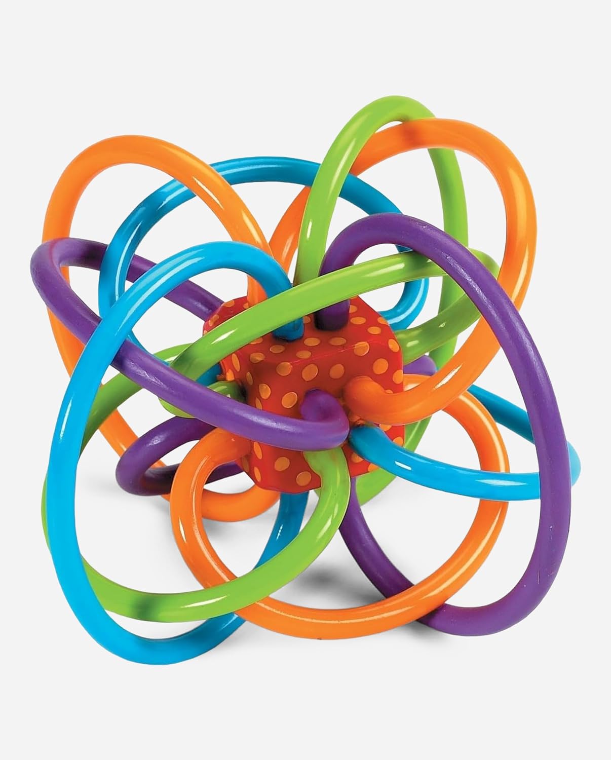 Manhattan Toy Winkel rattle with colorful looping teething tubes