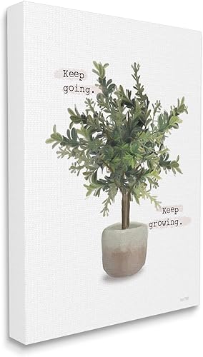 Miniatura 2 de Stupell Industries Lienzo decorativo para pared con plantas en maceta, diseño de House Fenway