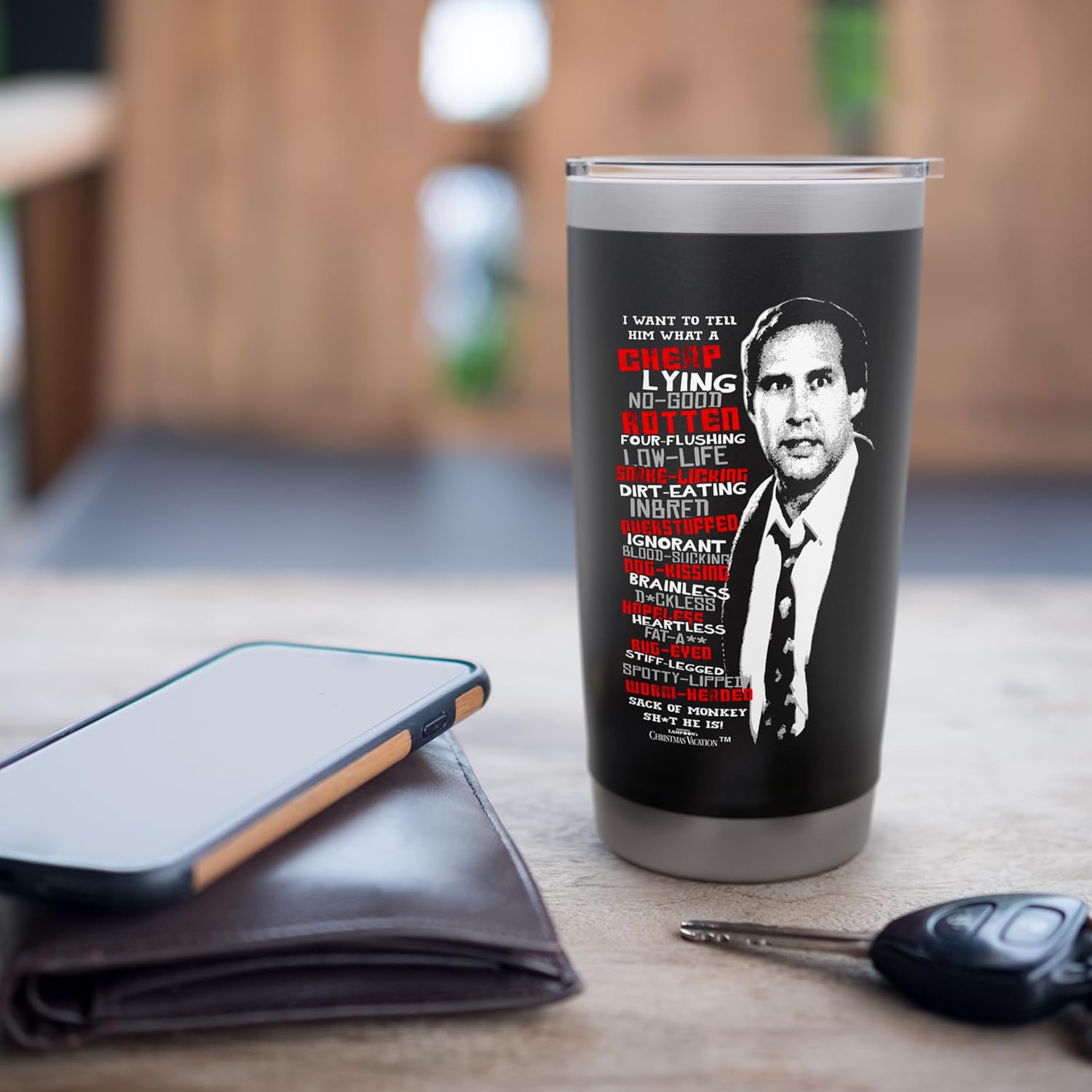 National Lampoon's Christmas Vacation Profanities Stainless Steel Insulated Tumbler - Image 7