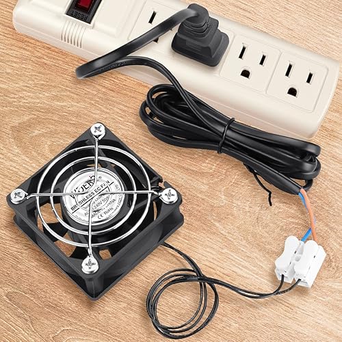 Miniatura 4 de WDERAIR EC 2.362 in x 0.984 in Muffin Fan Axial AC 110v 120v 220v 240v Dual Ball para DIY Pequeño Equipo Electrónico Enfriamiento Ventilación