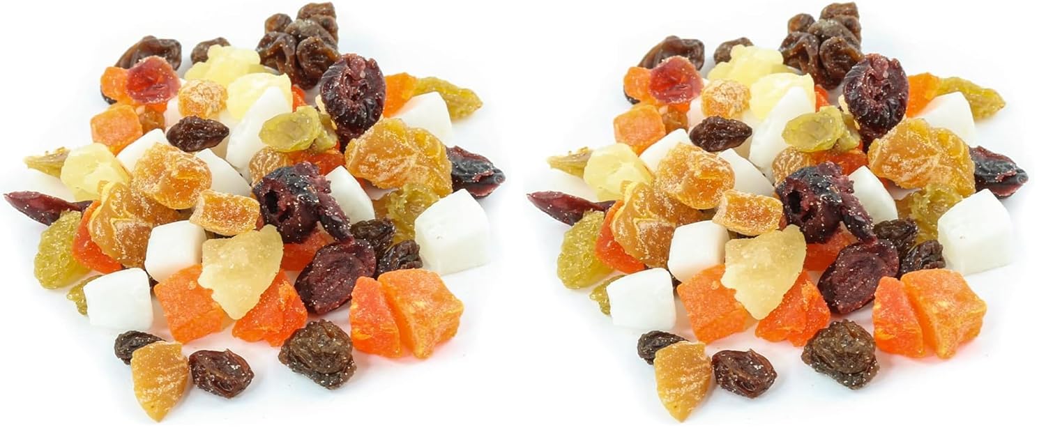 Oregon Farm Fresh Snacks Dried Fruit Mix – Snack Mix With Dried Cranberries, Coconut, Mango & Raisins - Healthy Adult & Kids Snacks - USA Made (24oz, 2 Pack)