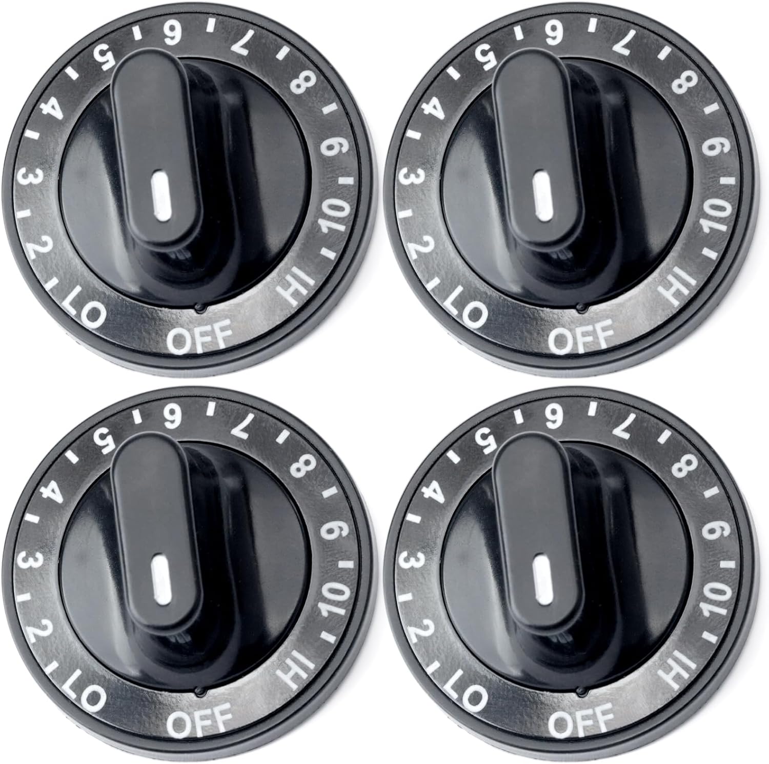 12200035 Range Surface Burner Knob Replacement for Whirlp for Kenmore for Jenn-Air Range Oven Cooktop Models Parts Replace 12200035 7-3272 7-3662 Y703272 Y703662 Y704844, 4 Pack