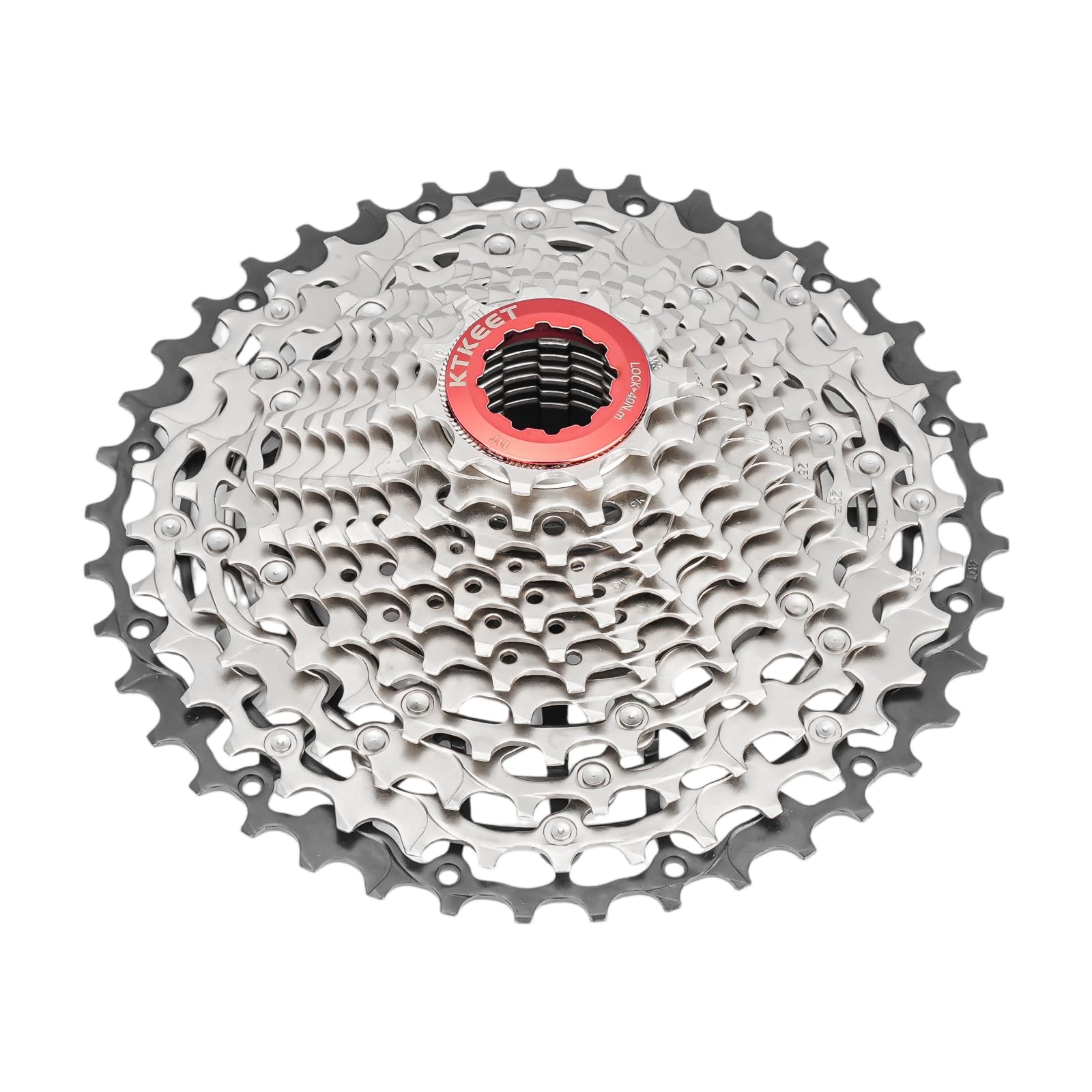 9/10/11/12/13 Speed Mountain Bike Cassette 11-40T/42T/46T/48T/50T/52T MTB Cassette 9-13 Speed HG Structure Lightweight Bicycle Cassette Compatible with Shimano Ultegra Sunrace Sram (12 Speed 11-40T)