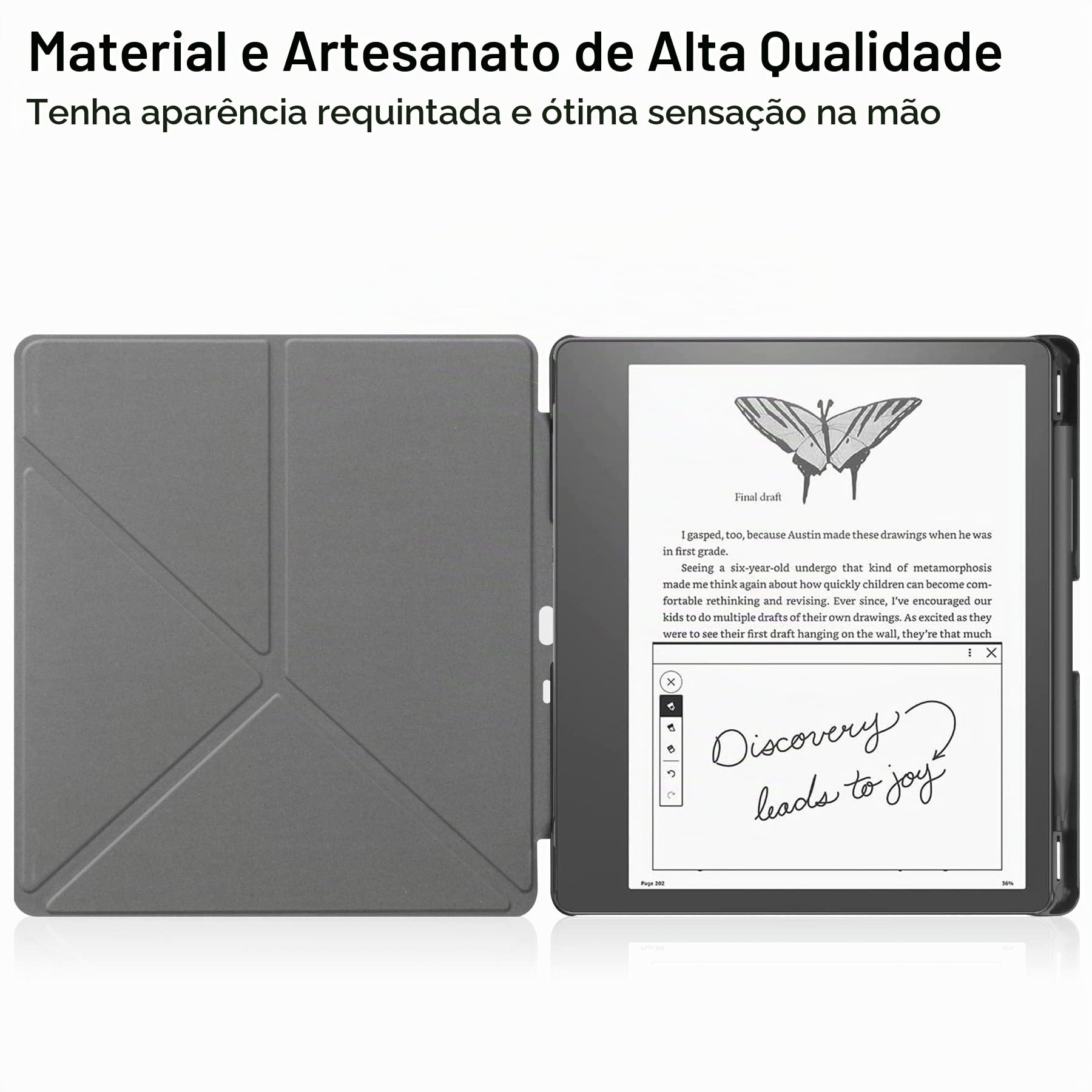 Capa com suporte dobrável para Kindle Scribe 10,2 polegadas - 2022