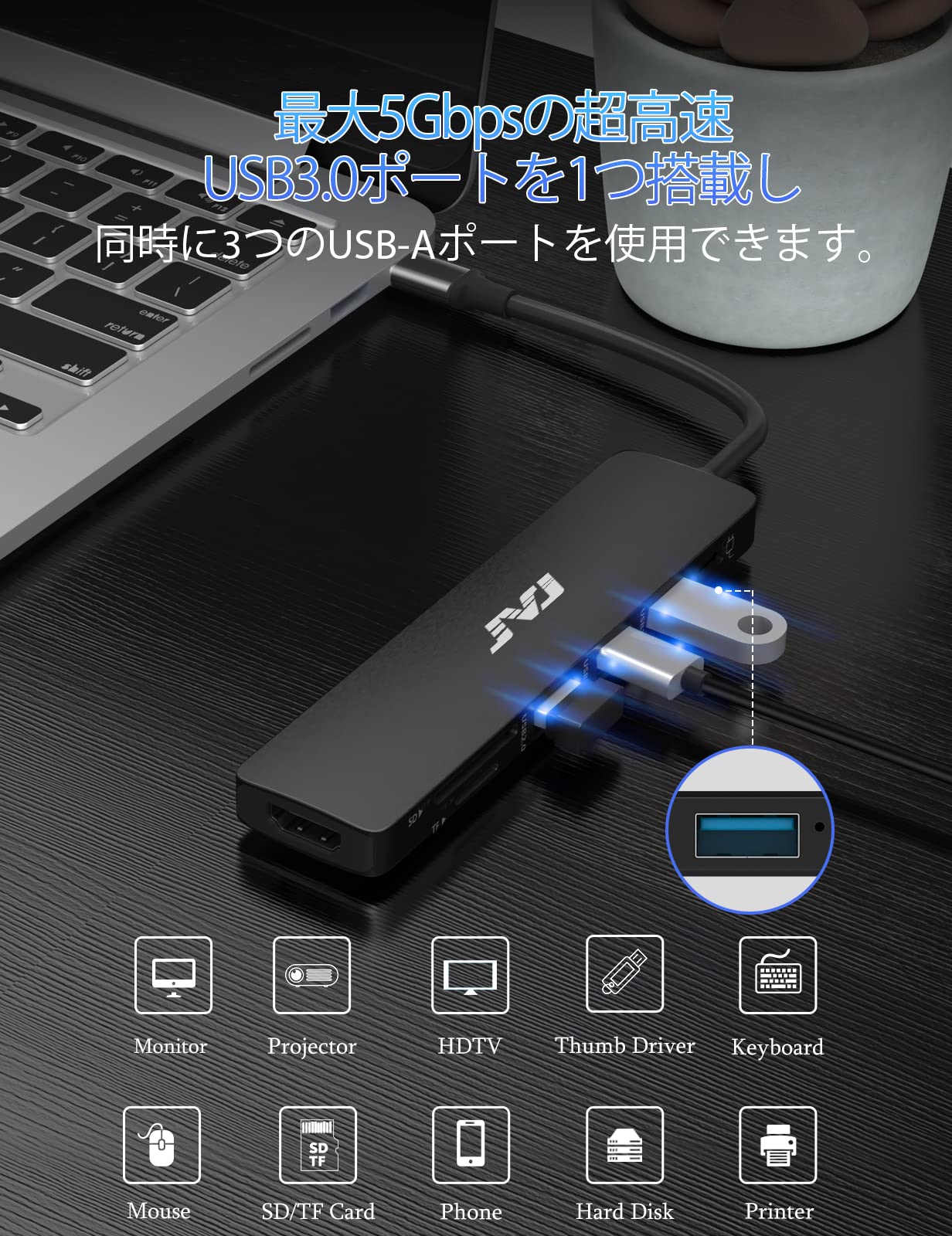 MacBookハブ&amp;マイク Specialセット！ MacBookハブ&マイク Specialセット！ Amazon | MacBook Air ハブ
