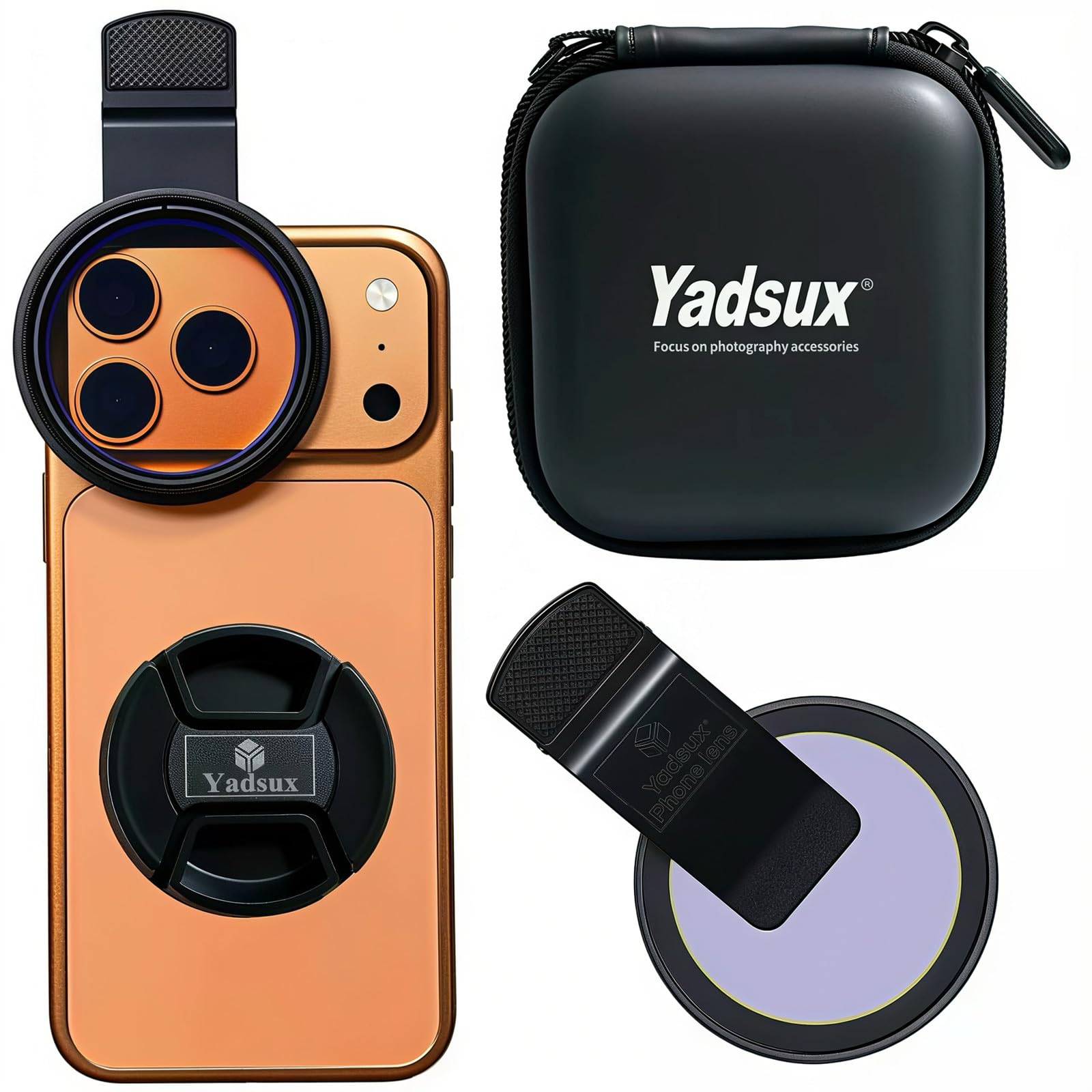 52mm Clip-on Phone CPL Polarizing Lens Filter
