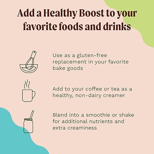 Miniatura 6 de Fiesta Tropicalé Leche de coco orgánica en polvo, sin azúcar, leche orgánica a base de plantas, sin lácteos, leche en polvo sin gluten para crema de