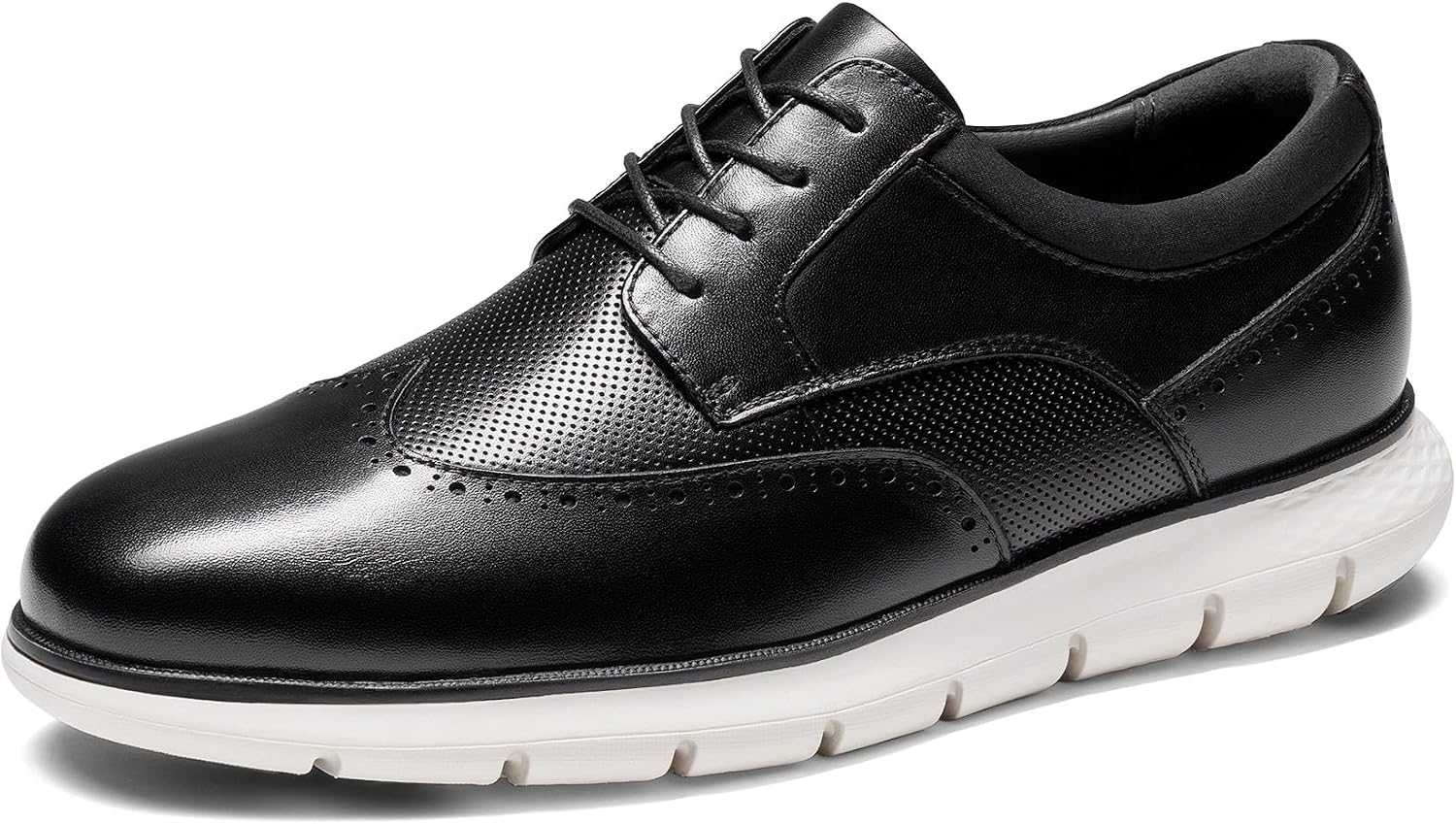 Bruno Marc Men's Leather Dress Sneakers
