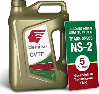 Idemitsu CVT Type N (NS-2) Transmission Fluid for Nissan CVTs - 5 Quarts | Anti-Shudder, Anti-Wear Protection
