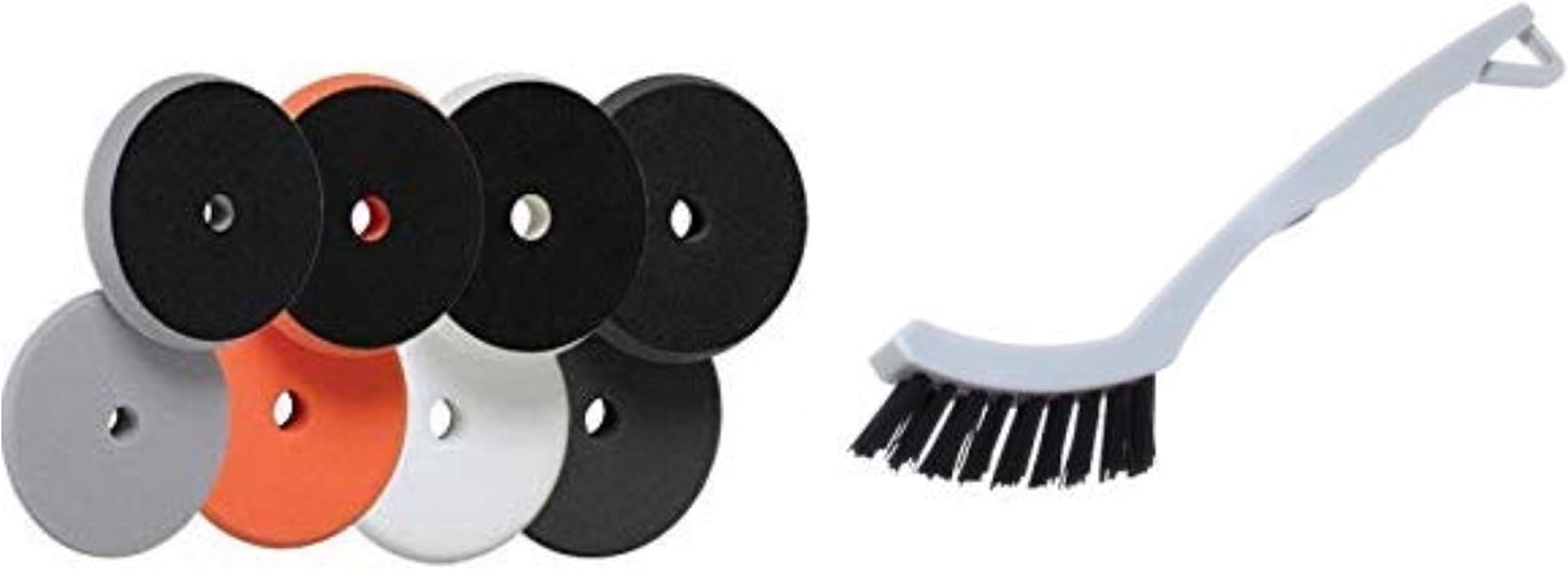 Lake Country Forced 5.5" Buffing Pad 4 Pack + Free Pad Cleaning Brush