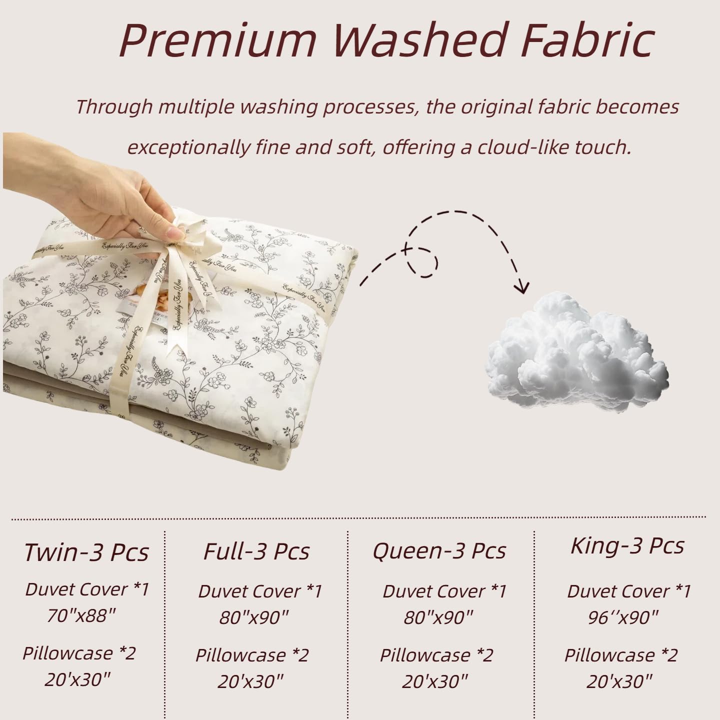 Polka Dot Duvet Cover Set, Queen Size, White, Cloud Like Softness, Comfy Bedding, 3 Piece