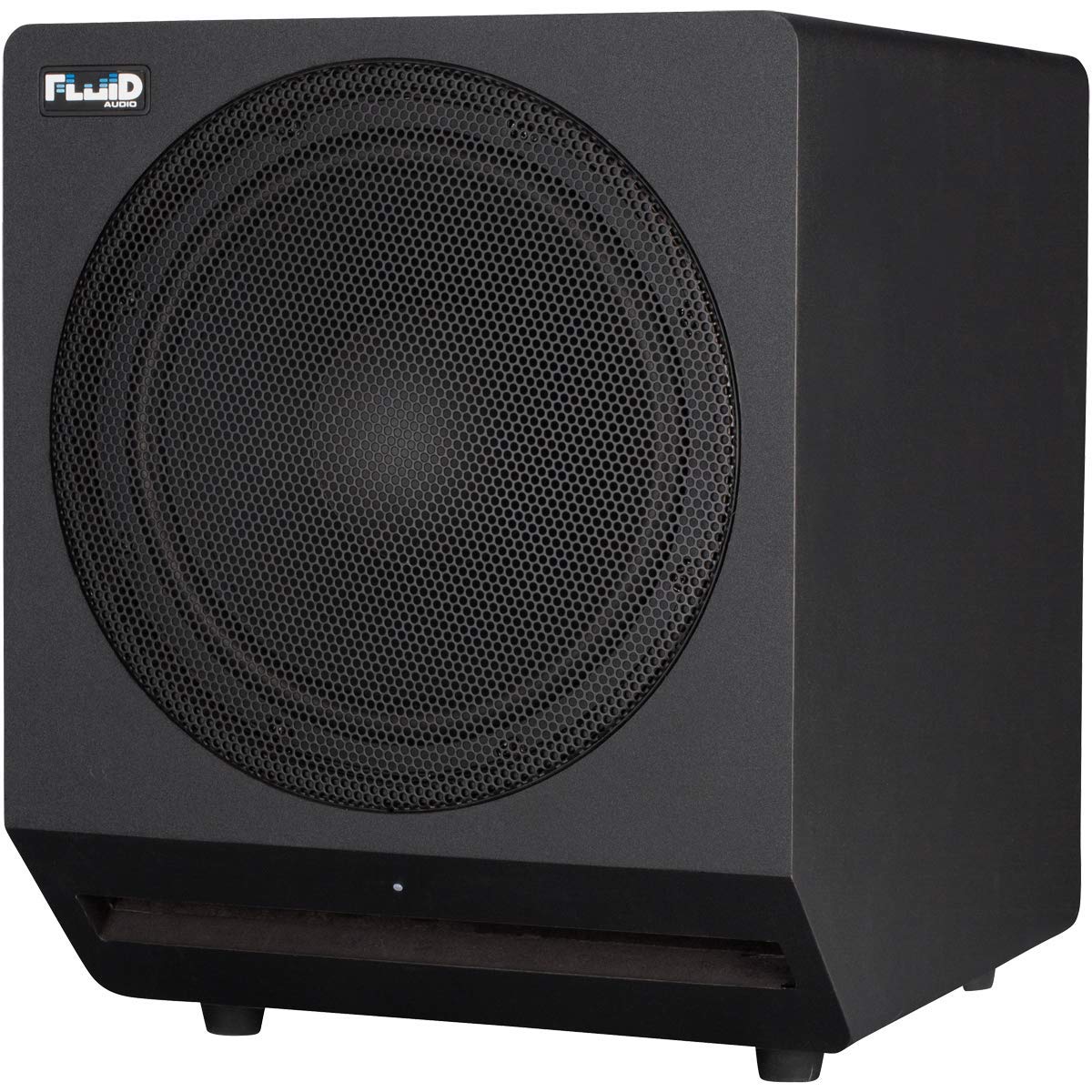 Fluid Audio Subwoofer da studio F10S (subwoofer attivo per studi domestici, woofer da 10 pollici, 200 watt, filtro passa-basso variabile, design compatto, ideale per la produzione musicale), nero
