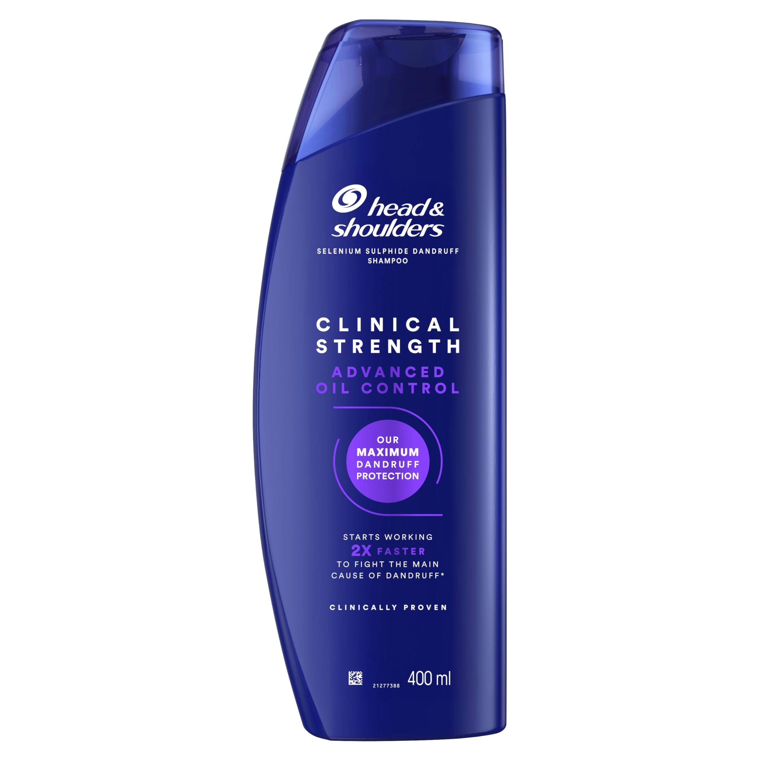 Head & Shoulders Advanced Oil Control 400ml Selenium Sulphide Anti-Dandruff Shampoo, Clinical Strength, Fights Stubborn Dandruff and Excess Oil, with Refreshing Citrus