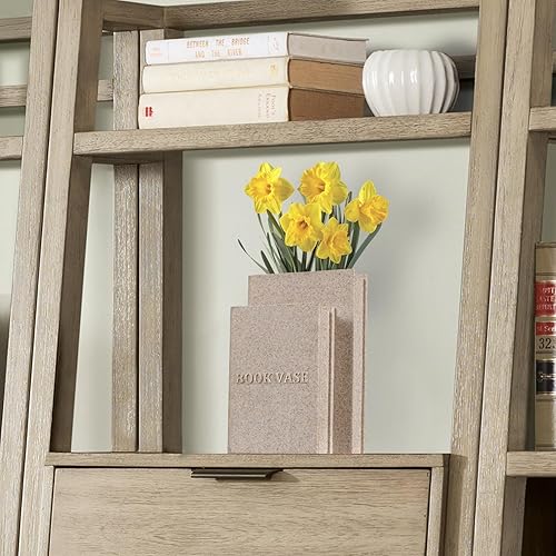 Miniatura 4 de Florero decorativo con forma de libro, jarrones de resina para decoración del hogar, dormitorio, oficina, estantería única para amantes de los