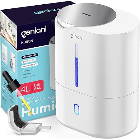 Amazon.com: GENIANI Top Fill Cool Mist Humidifiers for Bedroom ...
