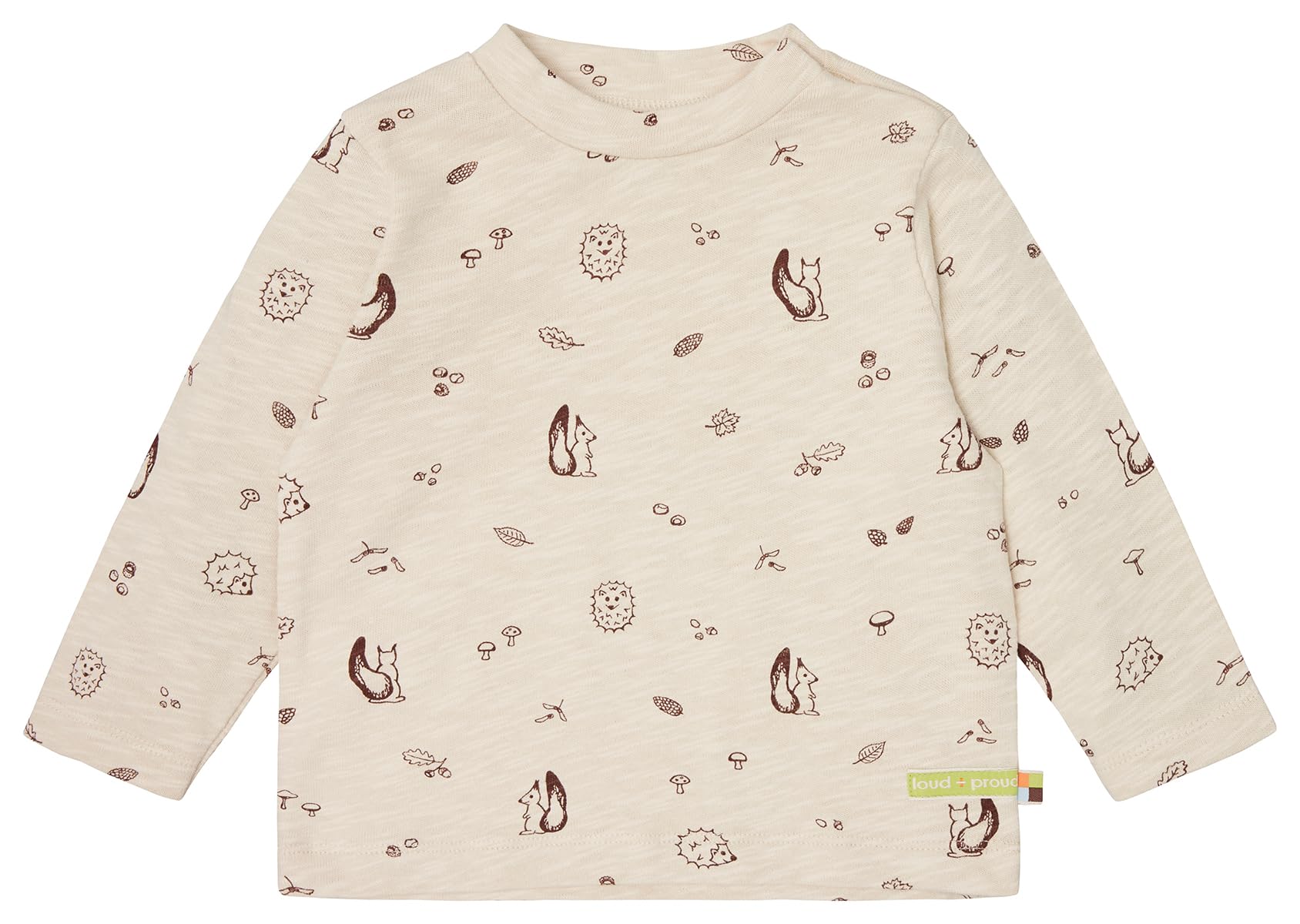 loud + proud Unisex Kinder Slub Jersey mit Druck, GOTS Zertifiziert Shirt