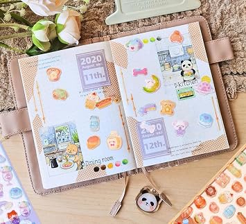 8 Sheets Cute 3D Puffy Stickers for for Kids Capybara 3D Stickers Scrapbook Laptop Phone Case Kawaii Cartoon Waterproof Bubble Stickers DIY Craft Mini Stickers for Water Bottle Children Reward (Set 2)