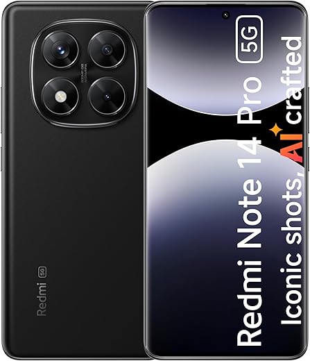 Redmi Note 14 Pro 5G Midnight Black 12GB RAM 256GB - Global Version