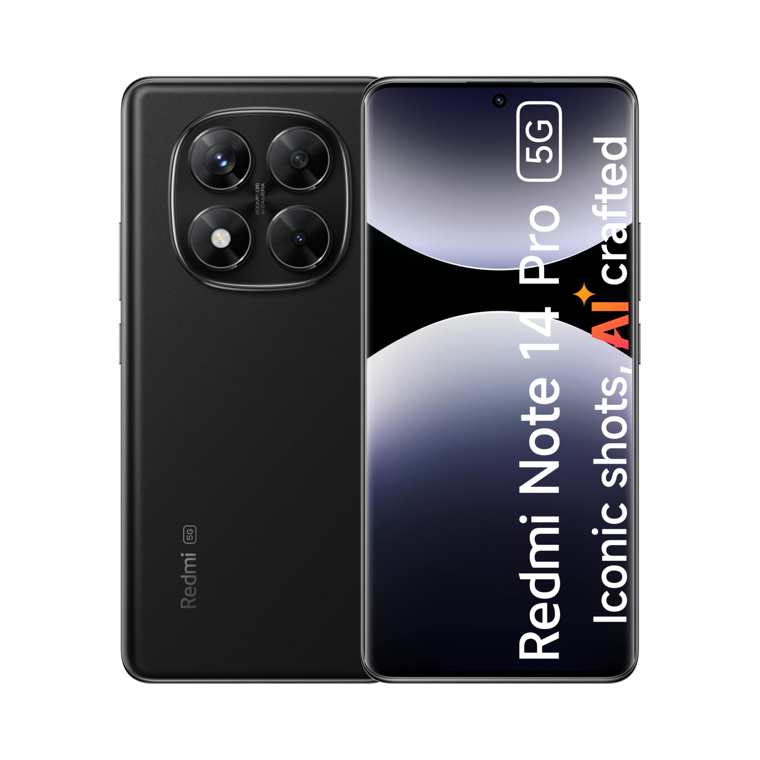 Redmi Note 14 Pro 5G Midnight Black 8GB RAM 256GB - Global Version