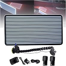 6-Color PDR Light Board with Adjustable Brightness - Professional Dent Detection Tool for Paintless Dent Repair - 360° Suction Cup Bracket, 37.8x19.8cm Reflection Panel for Auto Body Shops & DIY