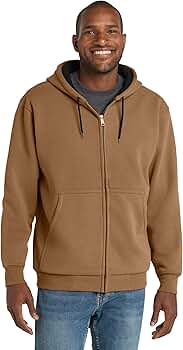 CornerStone Unisex Heavyweight Full Zip Hooded Sweatshirt with