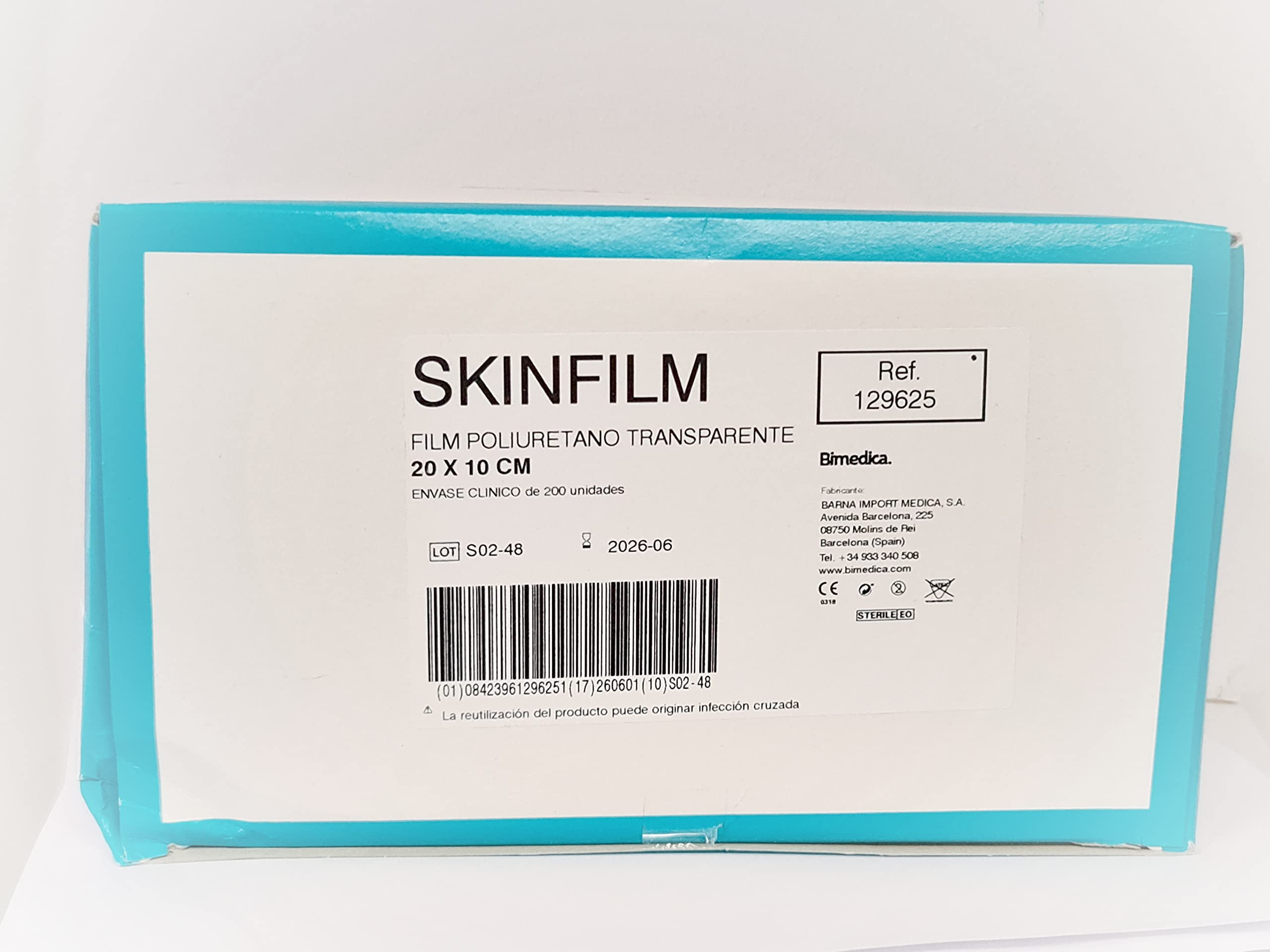 Skinfilm apósito transparente (Caja 200 unidades) (20x10)