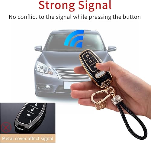 Miniatura 3 de Gematay Funda para llavero Nissan compatible con Nissan Rogue Altima Sentra GTR Frontier Maxima Titan Murano Kicks Juke Versa Armada Pathfinder 5