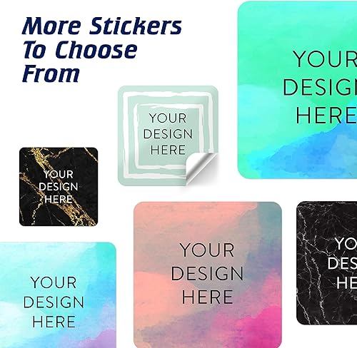 Vista 947 de DayStar Custom Signs & Design - 100 adhesivos de vinilo personalizables, con texto, imagen, diseño y logotipo; adhesivos para logotipo de embalaje