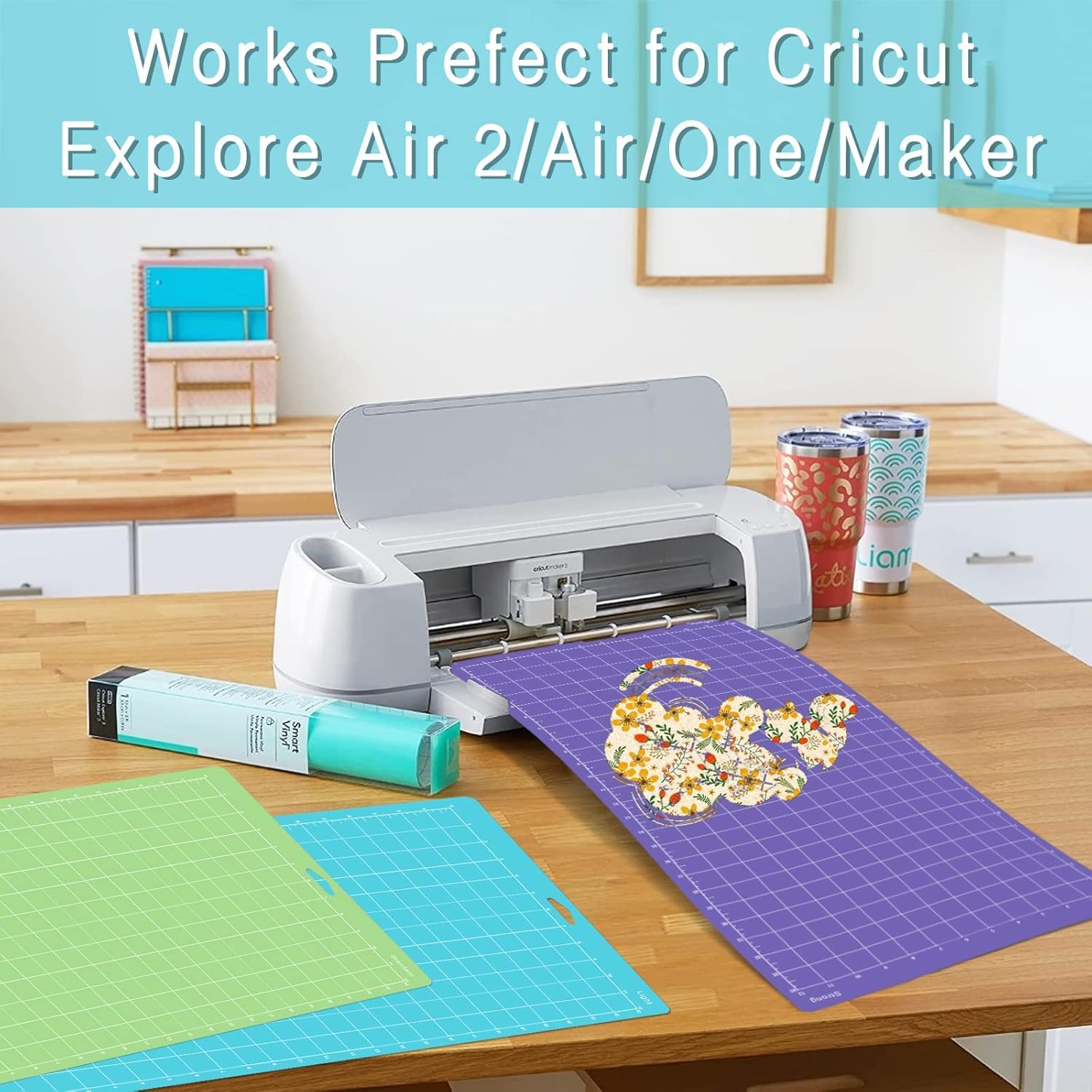 Tappetini da taglio per Cricut Variety Cricut Explore Air2/One Maker, 3 tappetini da 30,5 x 61 cm – StandardGrip, LightGrip, StrongGrip, tappetino da taglio adesivo per trapuntatura, artigianato,