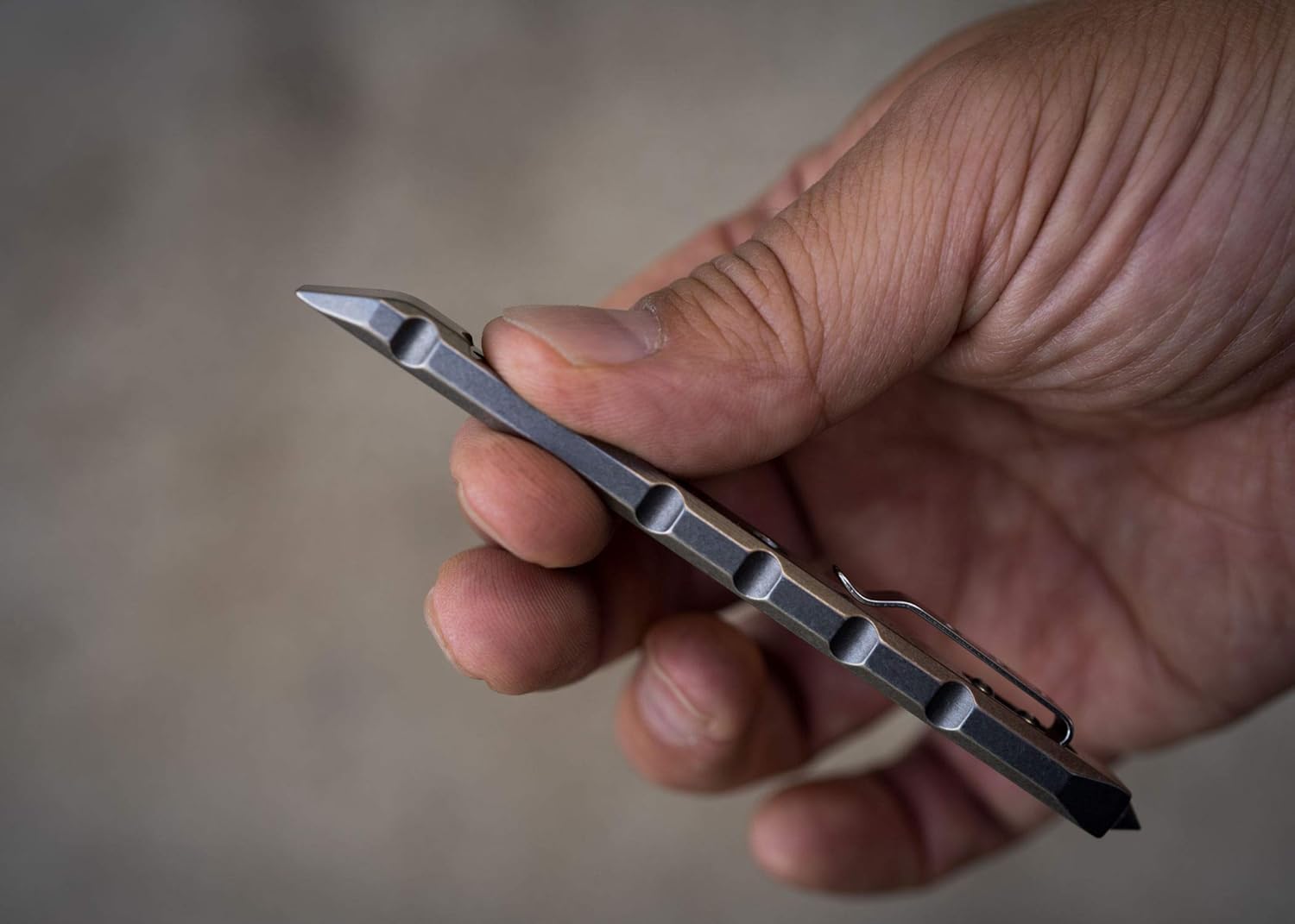 TEC Accessories Ti-Pry Mini Pry Bar Keychain - Pocket Pry Bar EDC Prybar Titanium Tool - Durable and Lightweight Mini Prybar Gear Bottle Opener Multi Tool for Men and Women (Pocket Edition)