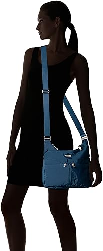 Miniatura 7 de Baggallini Cross Over Crossbody Bag for Women - Lightweight Water Resistant Travel Bag- Adjustable Strap Extra Pockets