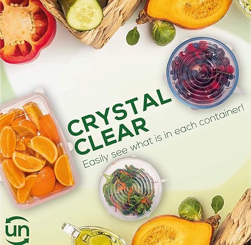 Miniatura 4 de unwasted Tapas de silicona reutilizables  Versátil cubierta de congelador a microondas para alimentos  Tapas elásticas de silicona a prueba de fugas