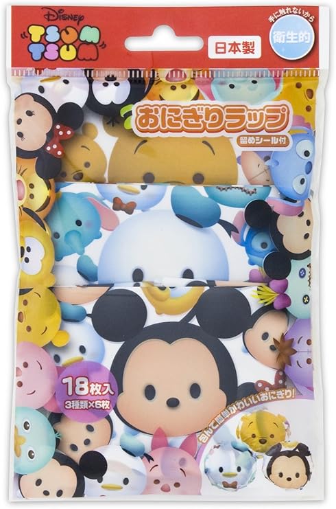 Amazon ヤクセル ディズニー おにぎりラップ ツムツム ミックス1 18枚入り 弁当デコレーション用品 オンライン通販