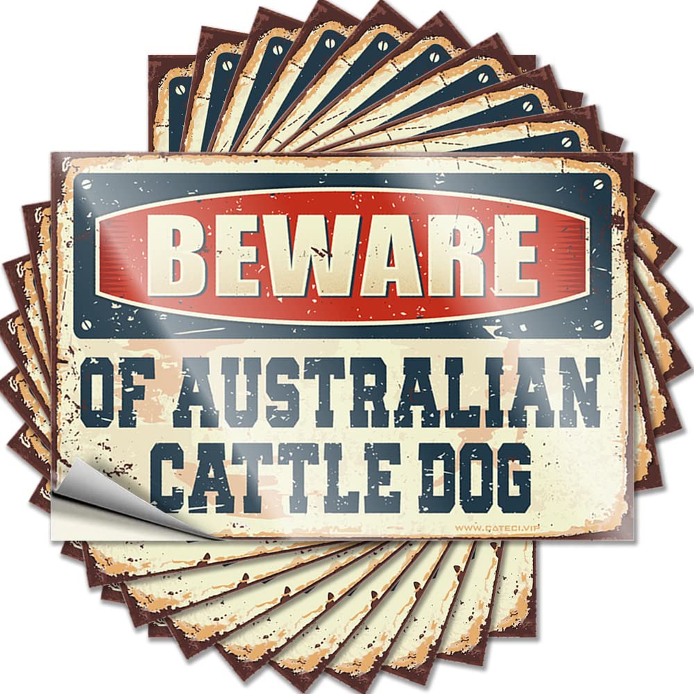 Beware of Australian Cattle Dog Accent Love Decor - Tattoo Wall Removable Vinyl Decal(12X18CM)