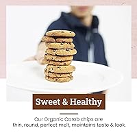 Vista 7 de Missy J's Chips de algarroba orgánicas de 8 onzas, paquete de 6 unidades, hechas con algarroba con azúcar de coco, vegano y sin gluten, sustituto