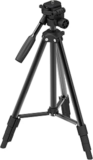 Enhanced Lightweight Video Tripod DREAMGRIP 142QR-4Y with Extra Original Track Connector for Rig Systems and Quick Release Plate, Compatible for Any Smartphone, Any Action, DSLR, or Mirrorless Cameras