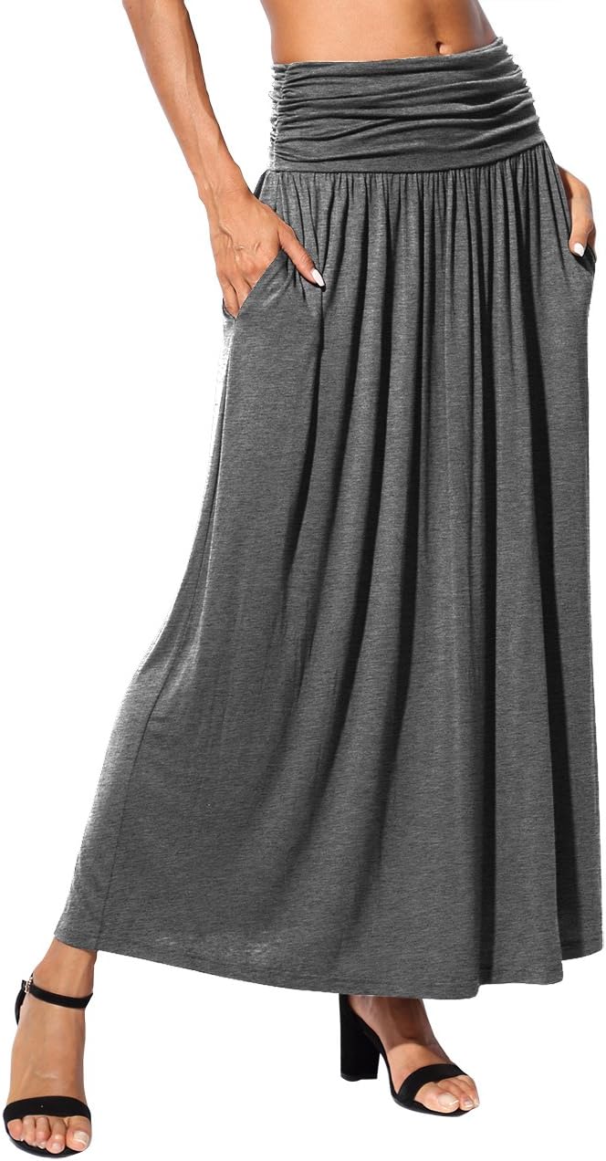 DJT Women's Short Sleeve Summer Tops Scoop Neck Pleated Front Casual Tee T Shirt - Image 2