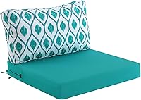 Vista 16 de idee-home Cojines impermeables para asiento de exteriores, para muebles de patio, cojines de repuesto para asiento profundo Hampton Bay