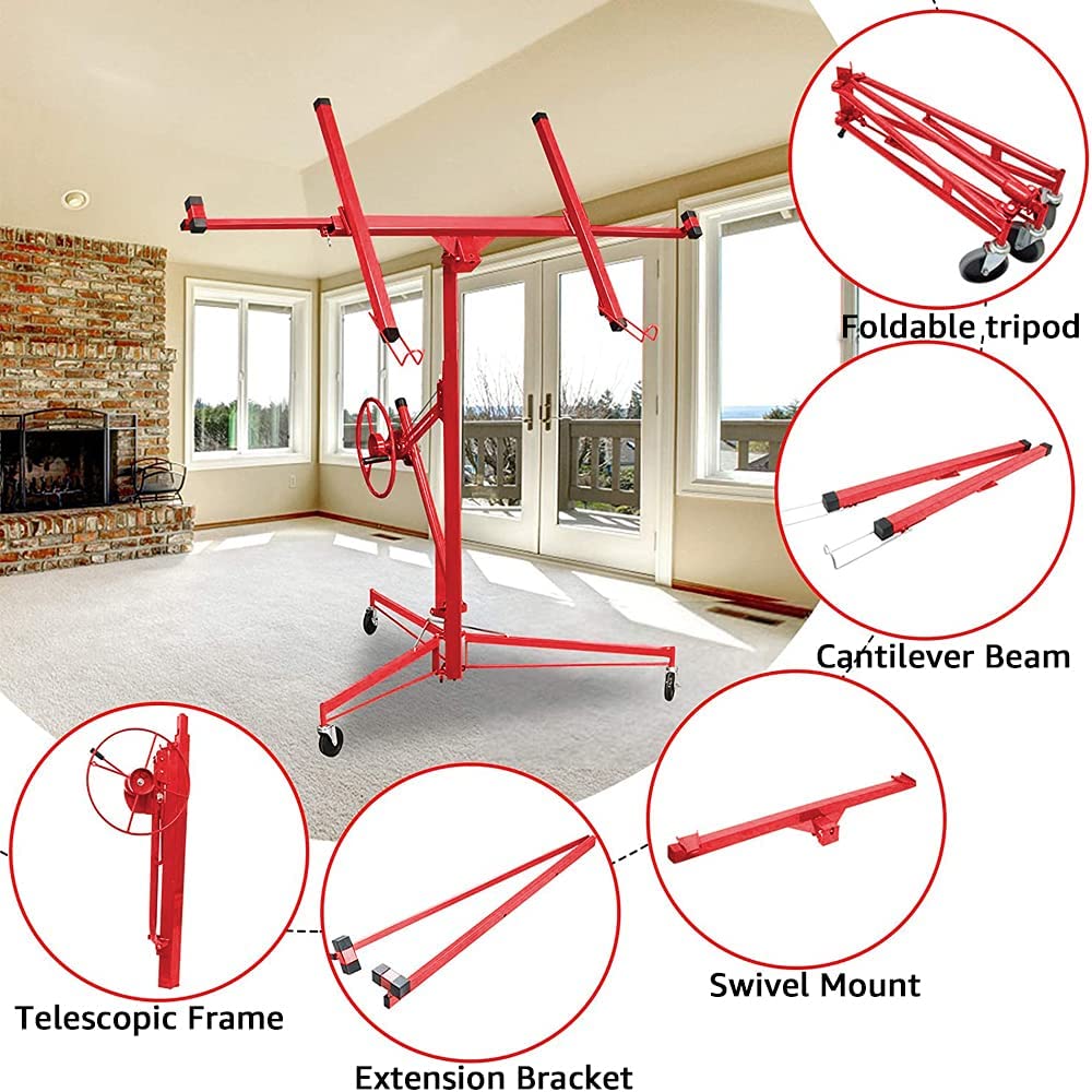 Buy Drywall Lift, 11FT Panel Hoist Sheetrock Lift Drywall Lift